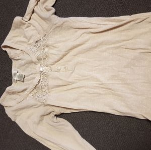 Women's Beige Sexy Blouse